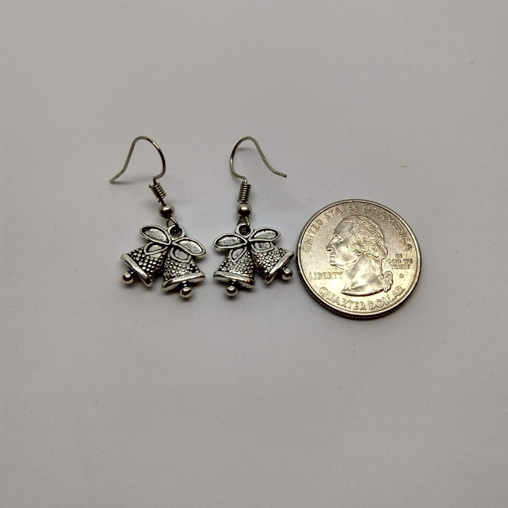 5/$20 Christmas Bells Jingle Holiday Earrings - Picture 2 of 2